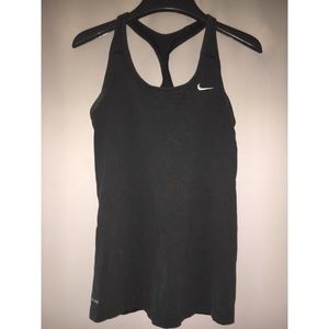Nike black work out tank top size small